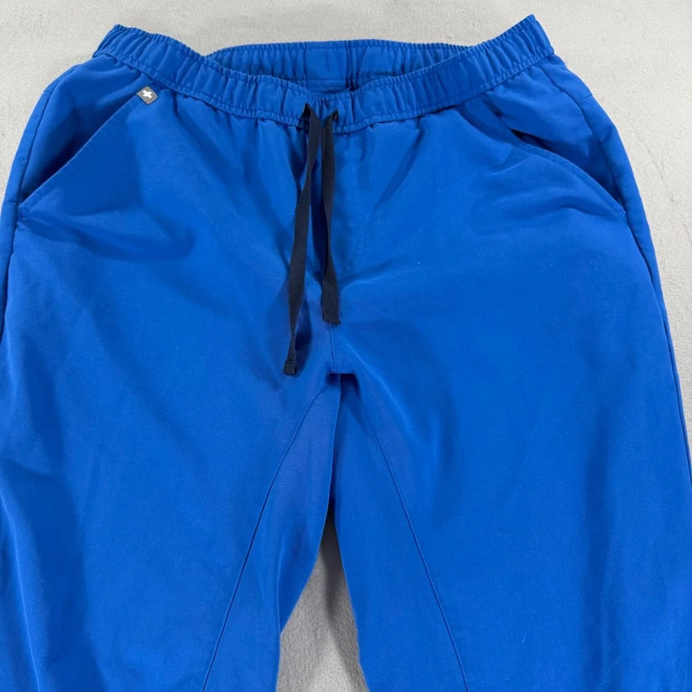 FIGS Scrub Jogger Pants Mens Large‎ Royal Blue Drawstring Medical